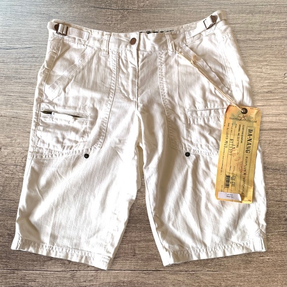 Vintage DaNang silk cotton cargo pants XS - Picture 4 of 9